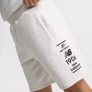 Big Kids' New Balance Stacked Logo Fleece Shorts